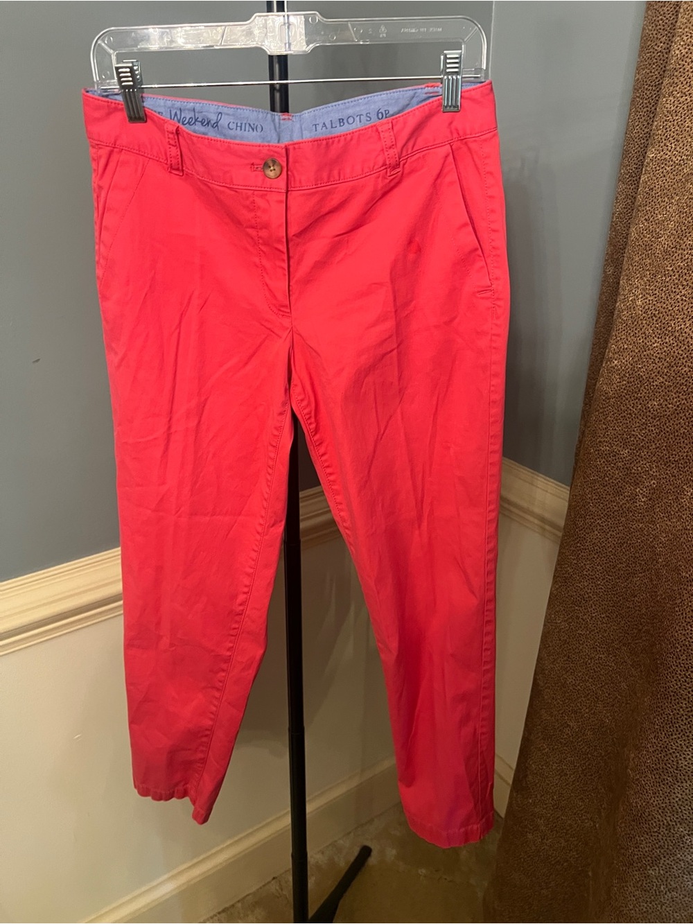 Talbots Bright Pink Weekend Chino Pants